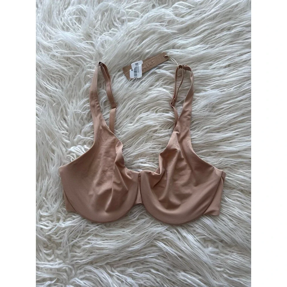 Skims Smoothing Intimates Unlined Minimizer Bra Clay Size 36DD - Picture 2 of 7